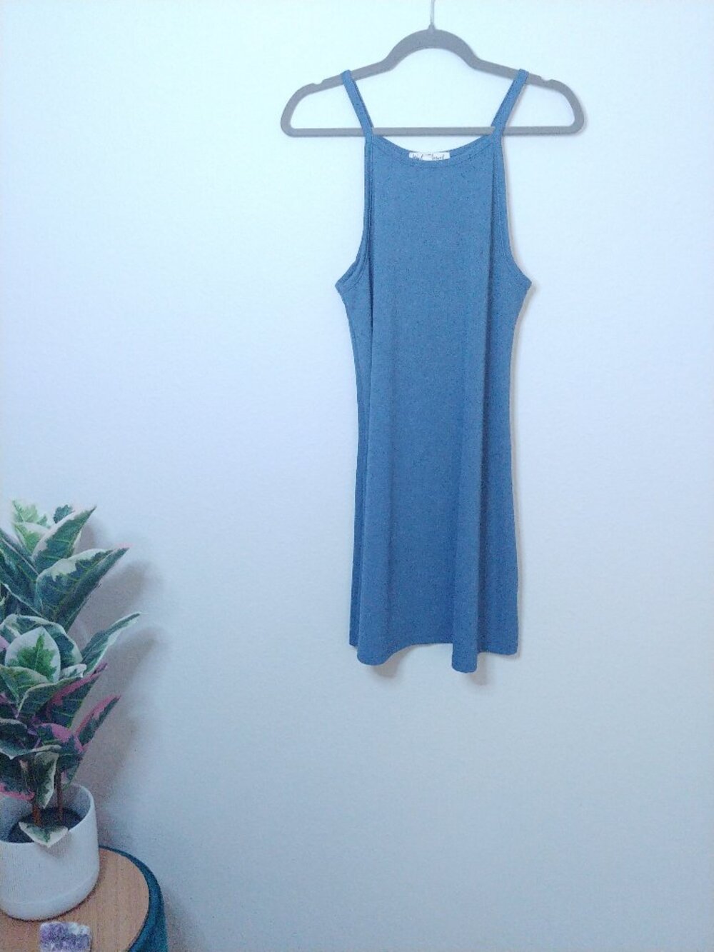 Wallflower Blue Racerback Sleeveless Dress